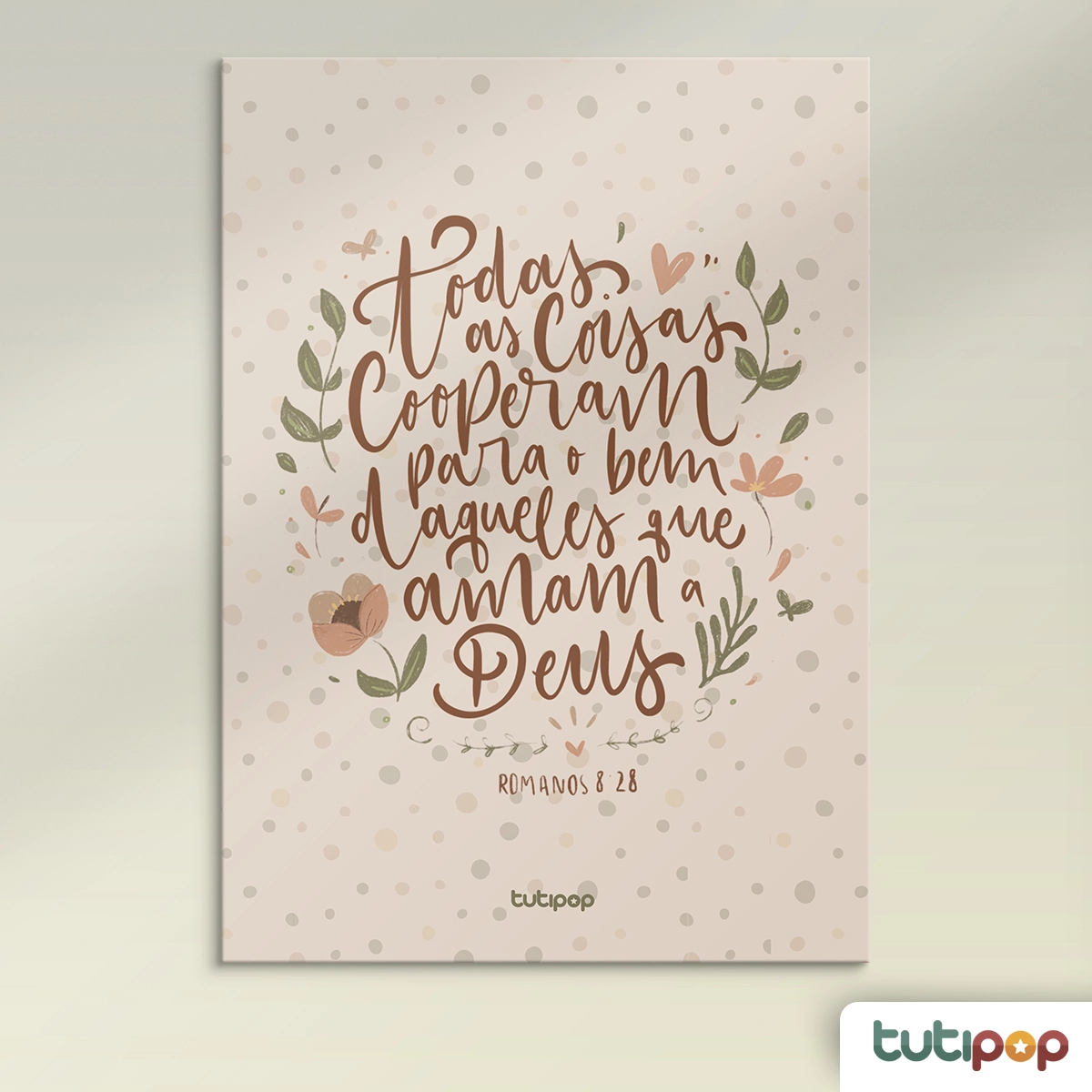 Placa MDF Todas as coisas cooperam