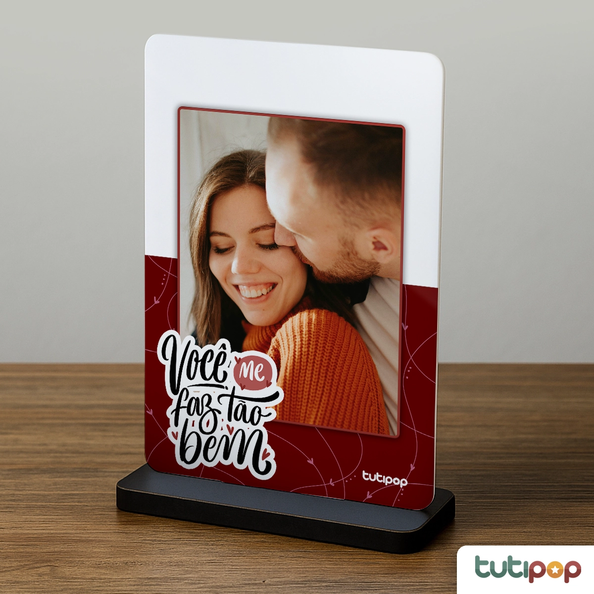 Placa Acrílico Você Me Faz Tão Bem