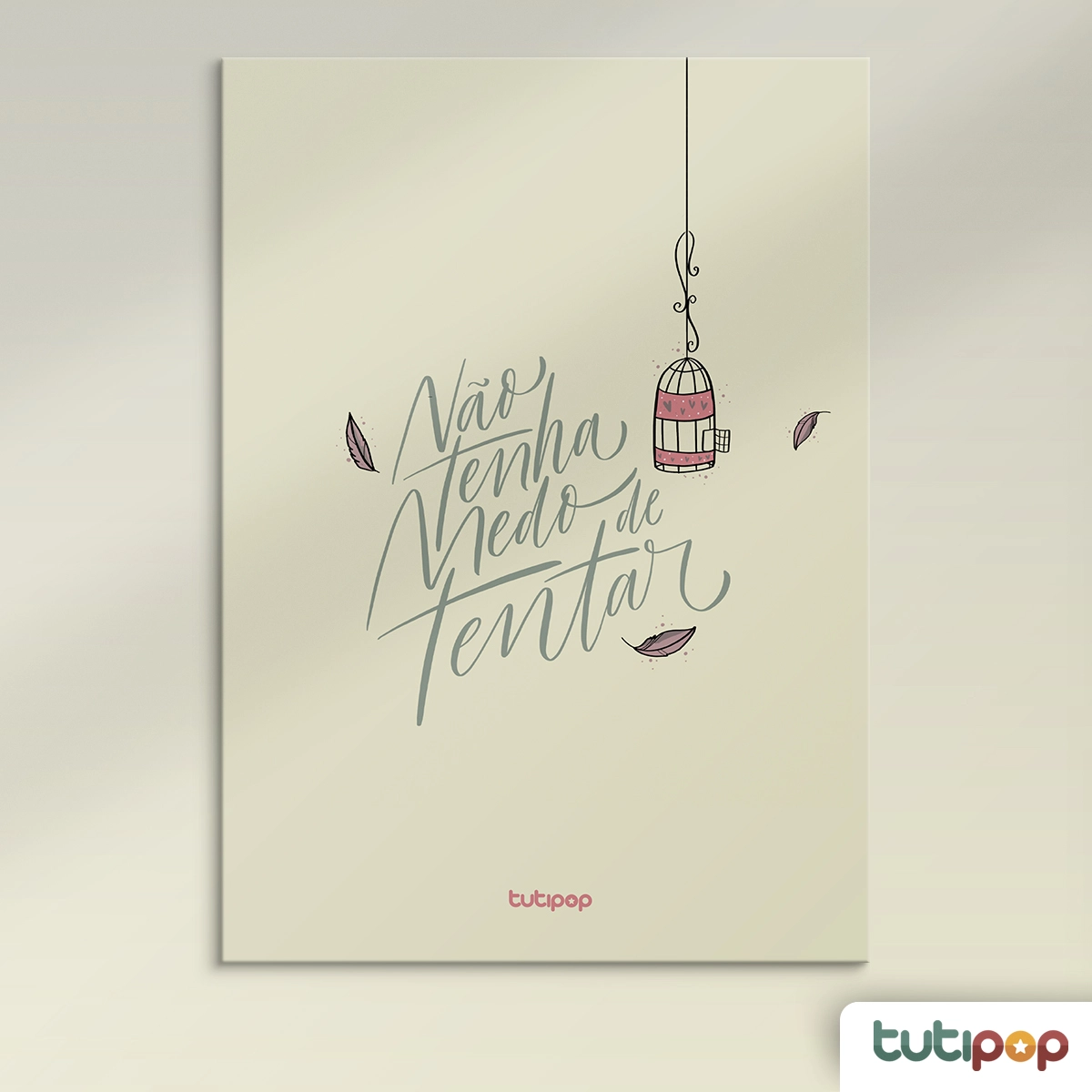 Placa MDF Não tenha medo de tentar