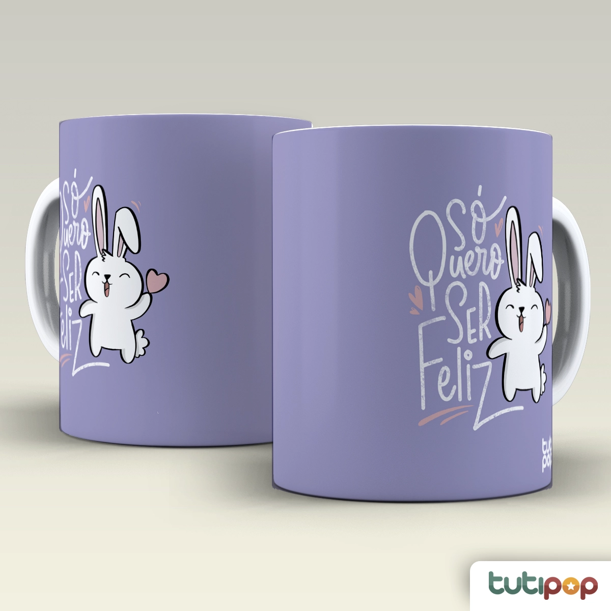 Caneca Só Quero Ser Feliz