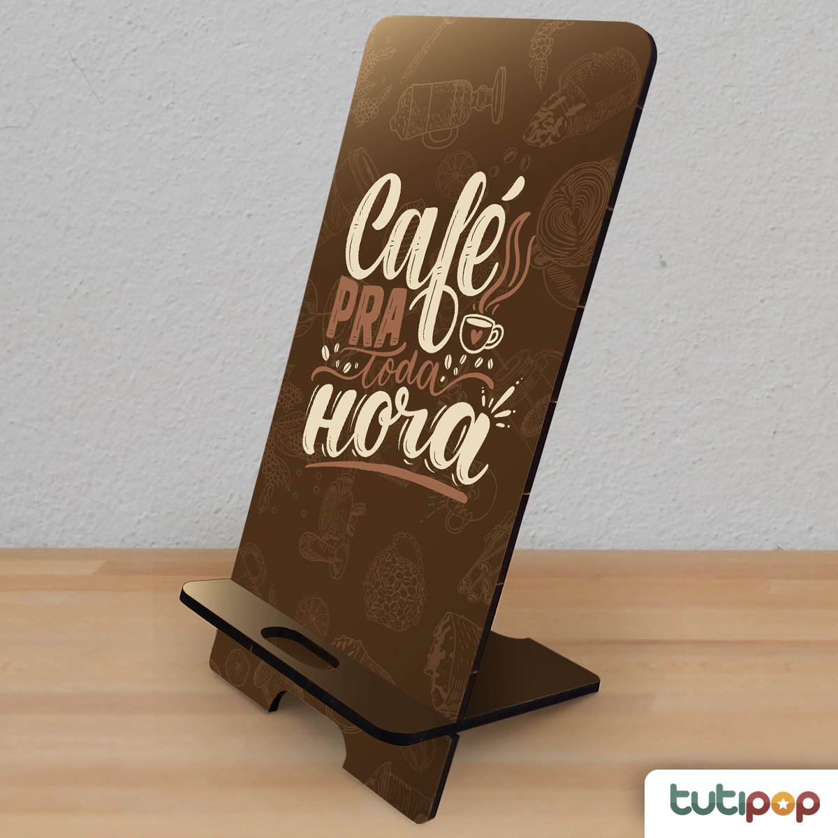 Porta-Celular Café para Toda Hora – Presente Criativo para Amantes de Café