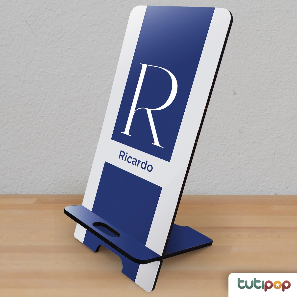 Porta-Celular Letras-Minimalista – Presente Moderno com Nome Personalizado