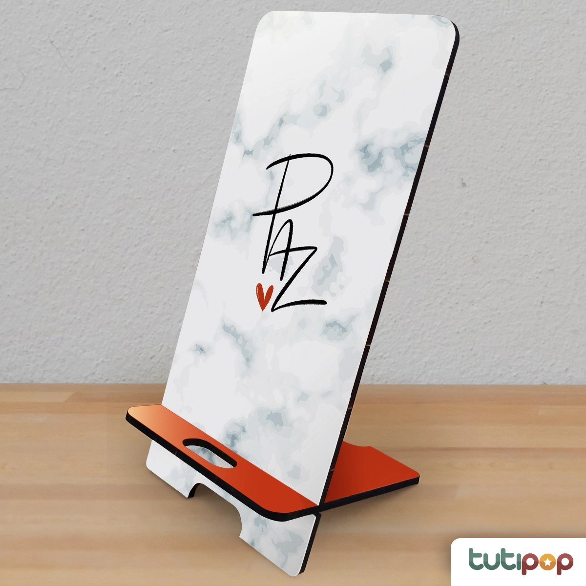 Porta-Celular Paz – Design Minimalista com Coração